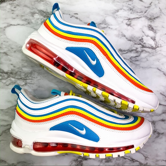 **SOLD** Nike Air Max 97 White Rainbow Sneaker - Picture 3 of 7